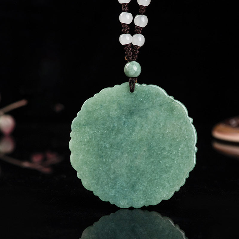 KarmaRipple's Chinese Zodiac Dragon Jade Fortune Pendant String Necklace p7