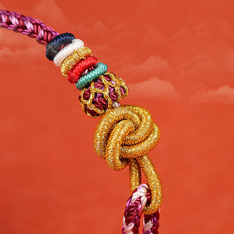 KarmaRipple's Handmade Dunhuang Colorful Rope Protection Braid String Bracelet p10