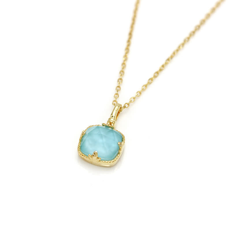 KarmaRipple's 925 Sterling Silver Plated Gold Turquoise Protection Ring Earrings Pendant Necklace Set p2