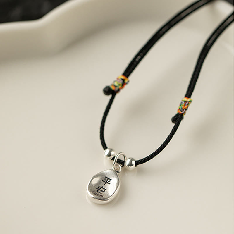 KarmaRipple's 999 Sterling Silver Peace And Joy Fu Character Fortune Fortune 925 Sterling Silver Chain Pendant Necklace p16