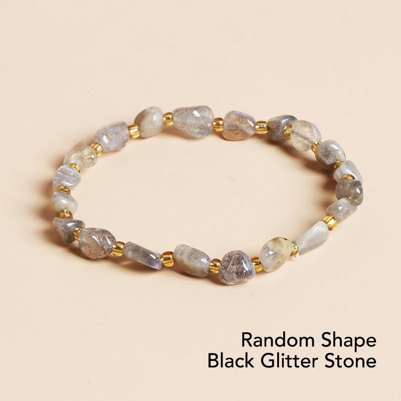 KarmaRipple's Authentic Irregular Shape Stone Gemstone Meditation Balance Bracelet p22