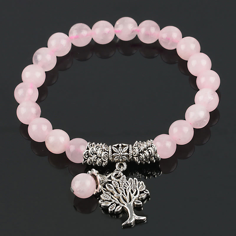 KarmaRipple's Authentic Gemstone Tree of Life Fortunate Talisman Stretch Bracelet p17