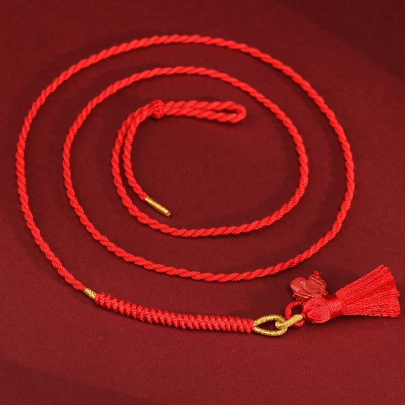 KarmaRipple's Authentic Cinnabar Dragon Blessing Red String Belly Chain p15