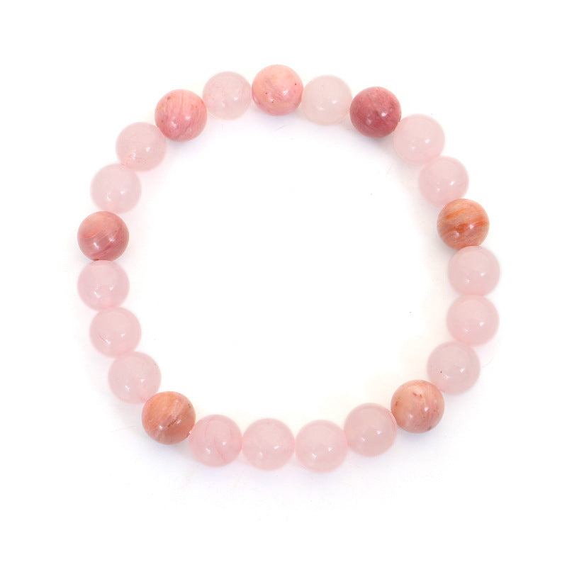KarmaRipple's 108 Mala Beadwork Pink Gemstone Love Tassel Bracelet p12