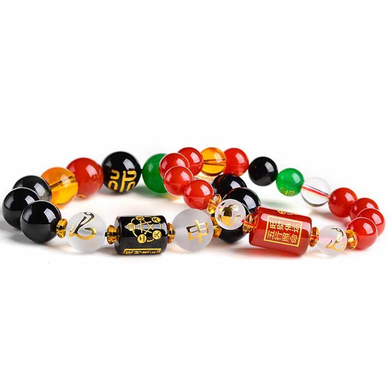 KarmaRipple's Chinese Zodiac Feng Shui Obsidian Five-Element Wealth Porsperity Bracelet p5