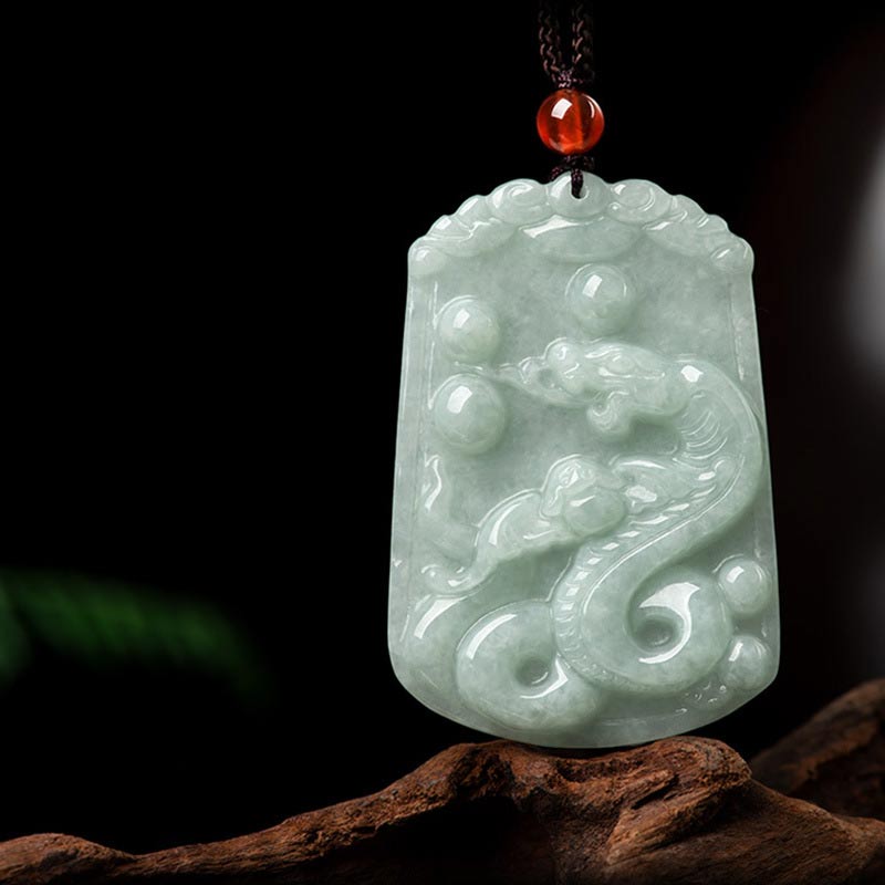 KarmaRipple's Authentic Jade 12 Chinese Zodiac Abundance Amulet Necklace Pendant p23