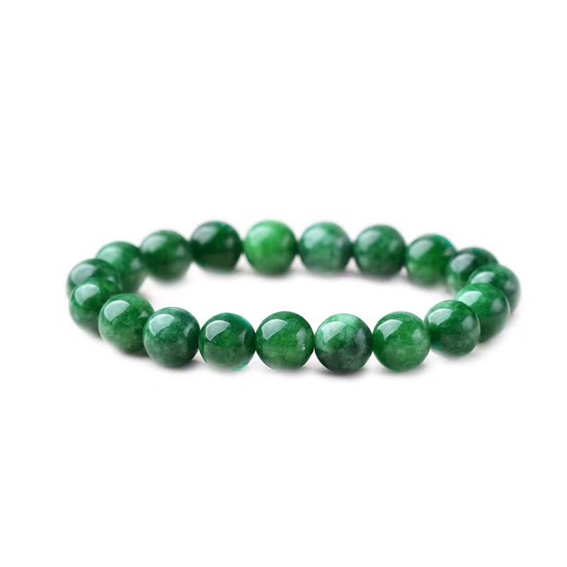 KarmaRipple's Cyan Jade Bead Calm Balance Bracelet p6