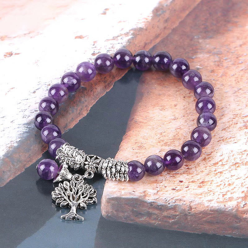 KarmaRipple's Authentic Gemstone Tree of Life Fortunate Talisman Stretch Bracelet p11