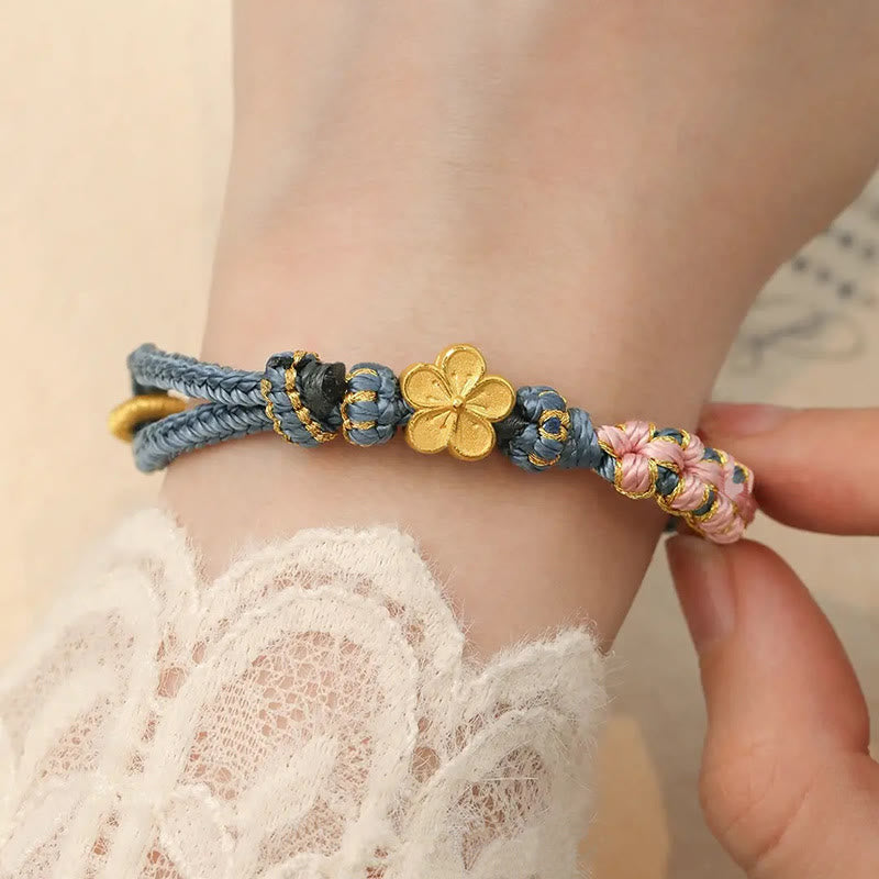 KarmaRipple's Peach Blossom Design Wealth String Bracelet p7