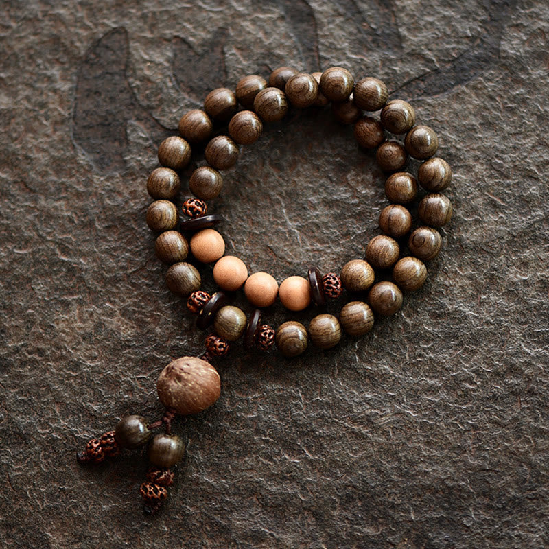 KarmaRipple's Tibetan Sandalwood Protection Talisman Mala Bracelet p18