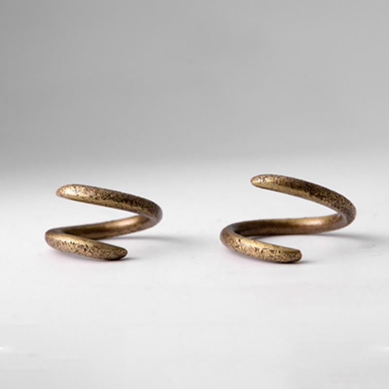 KarmaRipple's Simple Design Bronze Fortune Adjustable Ring p6