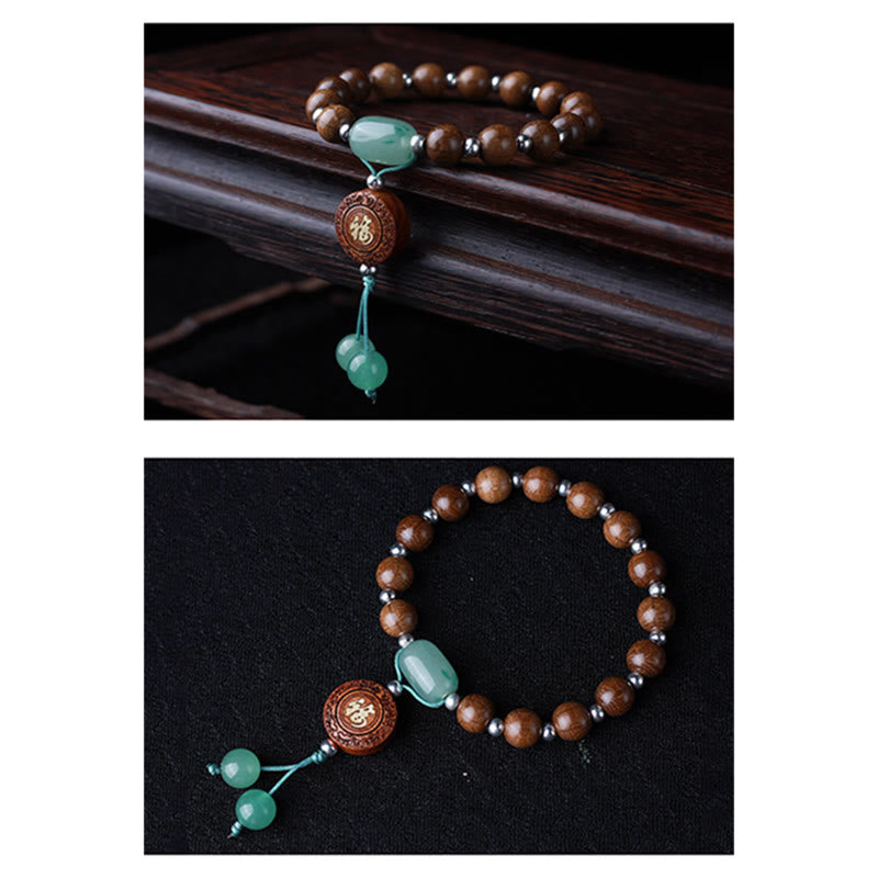 KarmaRipple's Abelia Biflora Wood Happiness Protection Bracelet p7