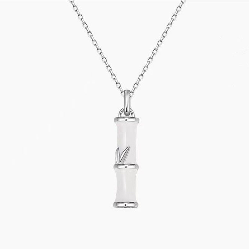 KarmaRipple's Bamboo Design Bronze Fortune Pair Pendant Necklace p2