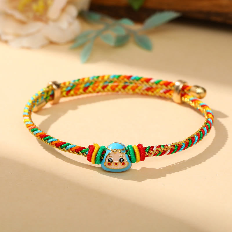 KarmaRipple's Colorful Rope Zongzi Pattern Fortune Handmade Child Adult Bracelet p8