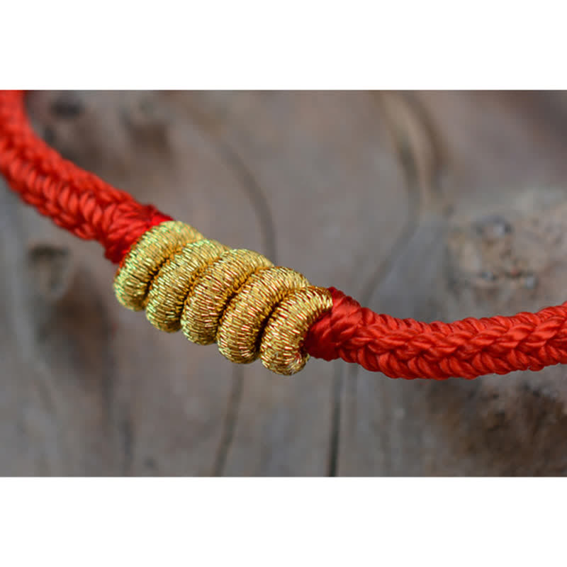 KarmaRipple's Handmade Simple Design Chinese Knotting Fortune Strength Braid String Bracelet p13