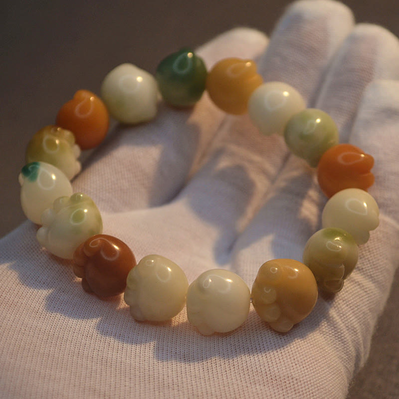 KarmaRipple's Multilayered Bodhi Seed Cute Cat Paw Calm Balance Bracelet p14