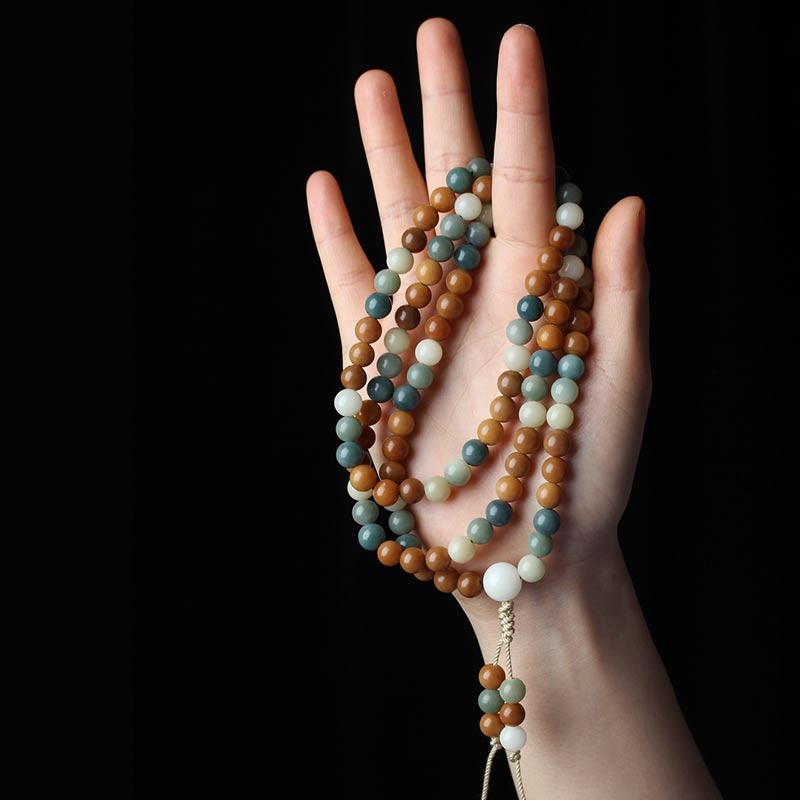 KarmaRipple's Bodhi Seed Mala Balance Wisdom Bracelet p8