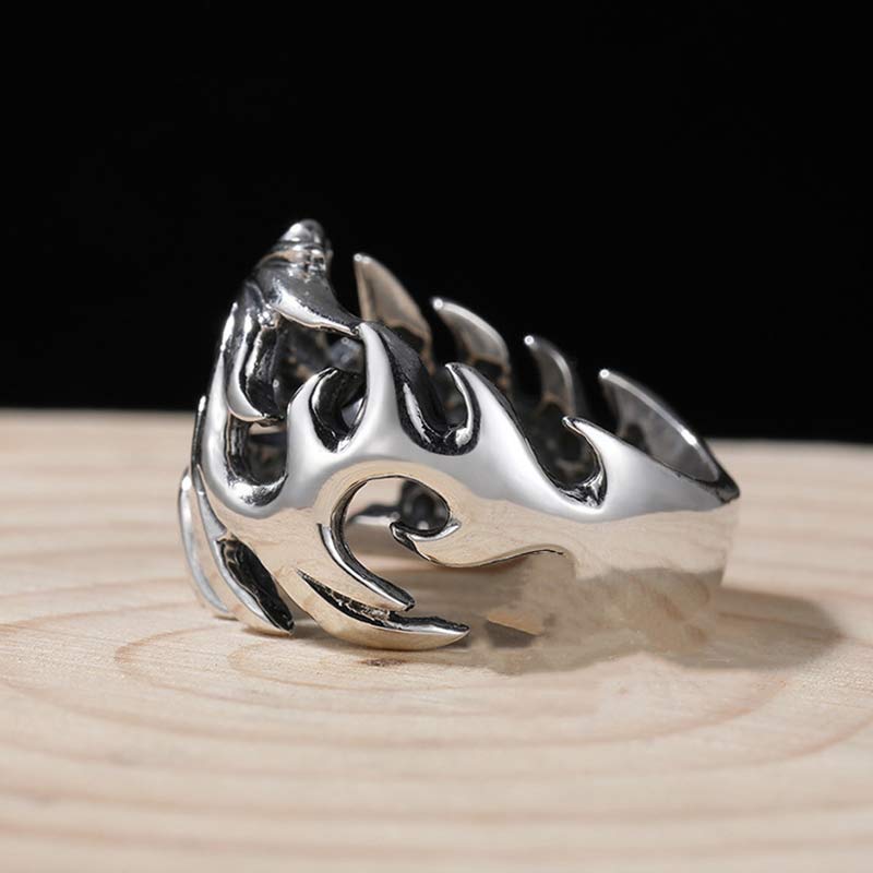 KarmaRipple's Dragon Pattern Protection Strength Adjustable Ring p12