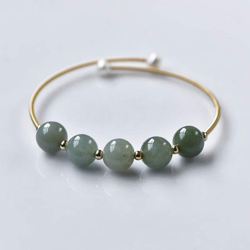 KarmaRipple's Jade Abundance Fortune Blessing Bracelet Bangle p6