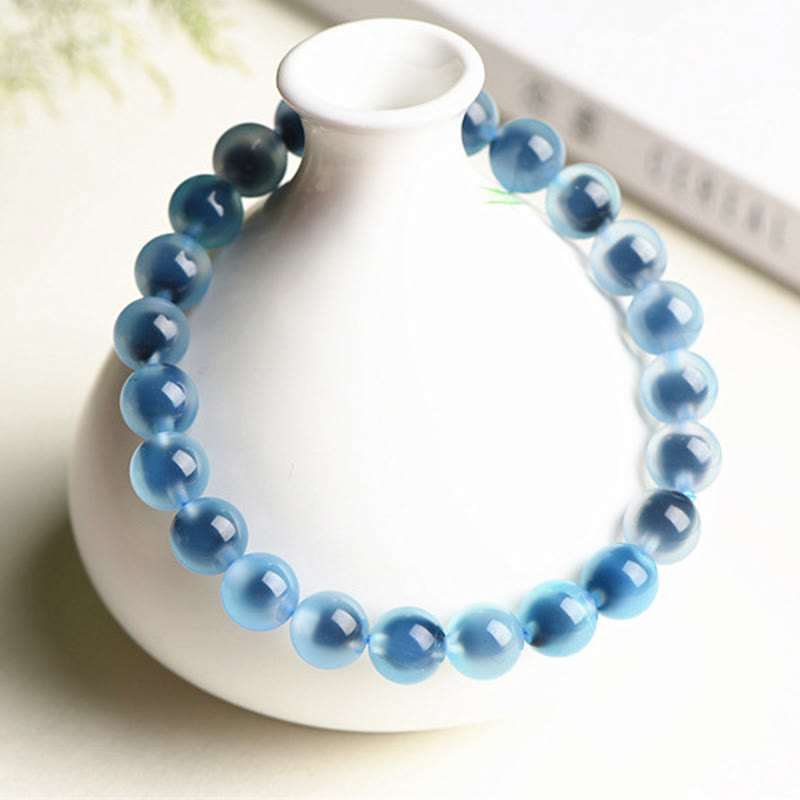 KarmaRipple's Authentic Colorful Candy Agate Balance Strength Bead Bracelet p7