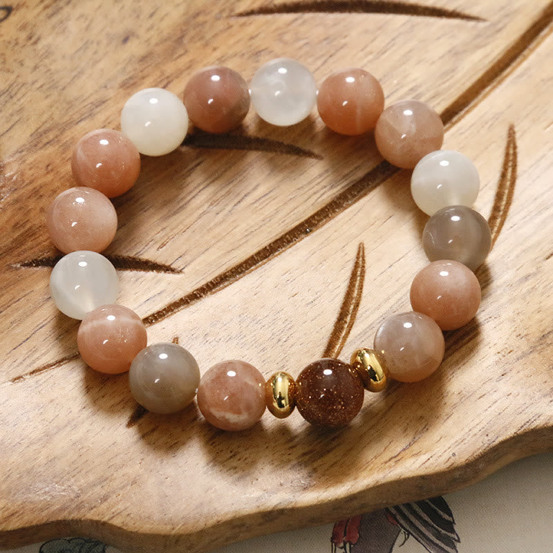 KarmaRipple's Authentic Sun Stone Gold Sandstone Wealth Positive Bracelet p10
