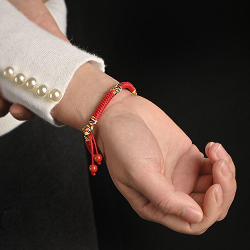 KarmaRipple's Five Colors King Kong Weave String Protection Fortune Bracelet p8