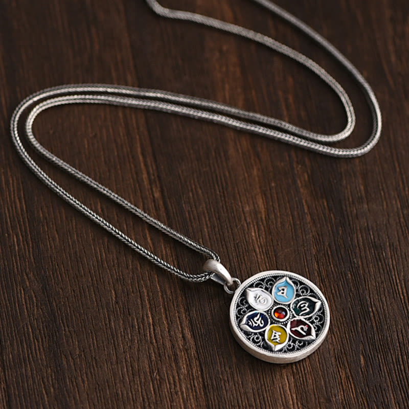 KarmaRipple's Tibetan Om Mani Padme Hum Purity Pendant Necklace p3