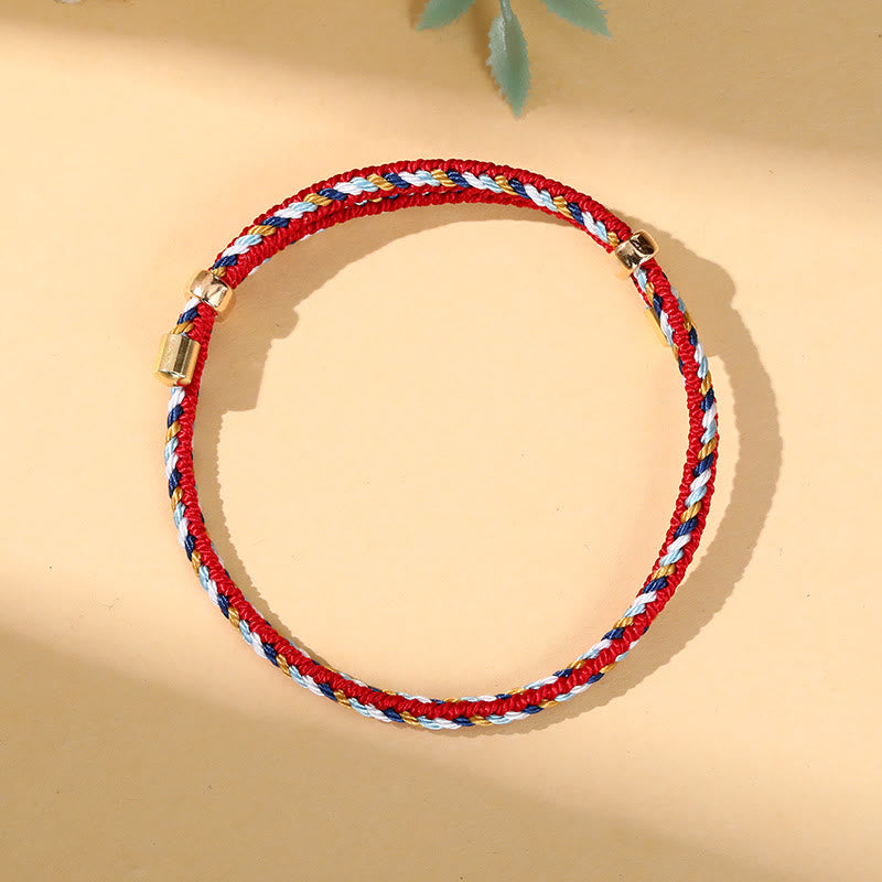 KarmaRipple's Colorful Rope Zongzi Pattern Fortune Handmade Child Adult Bracelet p20
