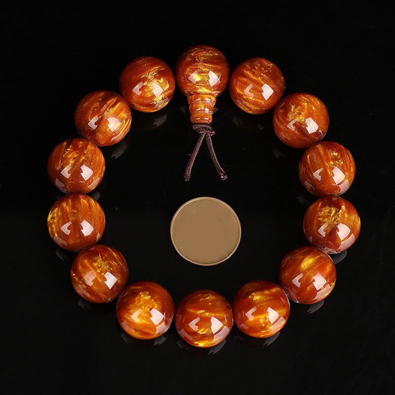 KarmaRipple's Golden Sea Willow Success Positive Bracelet Mala p8