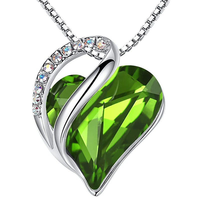 KarmaRipple's Buddhastoneshop Love Heart Birthstone Balancing Energy Pendant Necklace ( p18