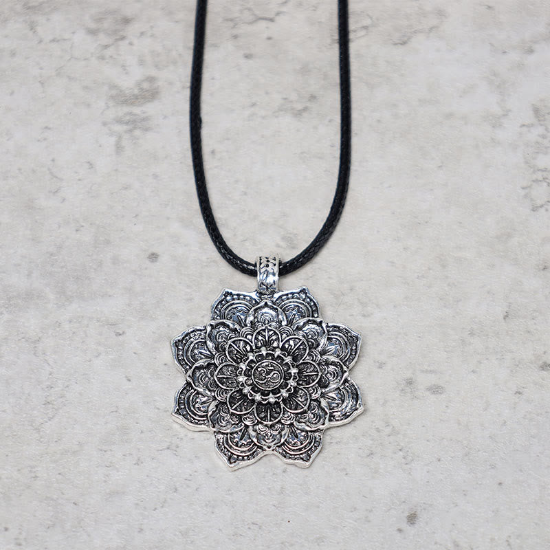KarmaRipple's Tibetan Lotus Blessing Pendant Necklace p5