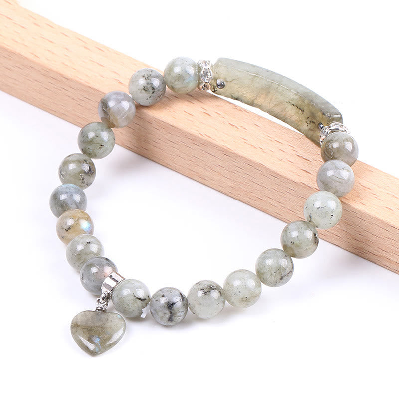 KarmaRipple's Authentic Quartz Love Heart Balancing Beadwork Bracelet p26