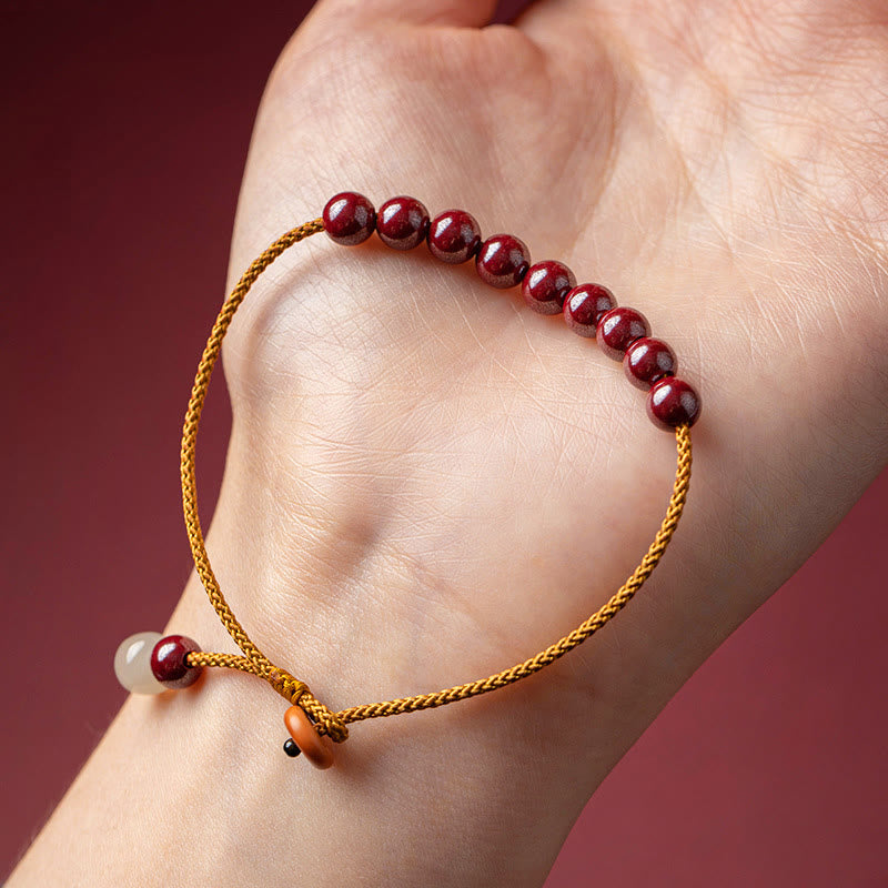KarmaRipple's Authentic Cinnabar Beaded Blessing Handmade Bracelet p5