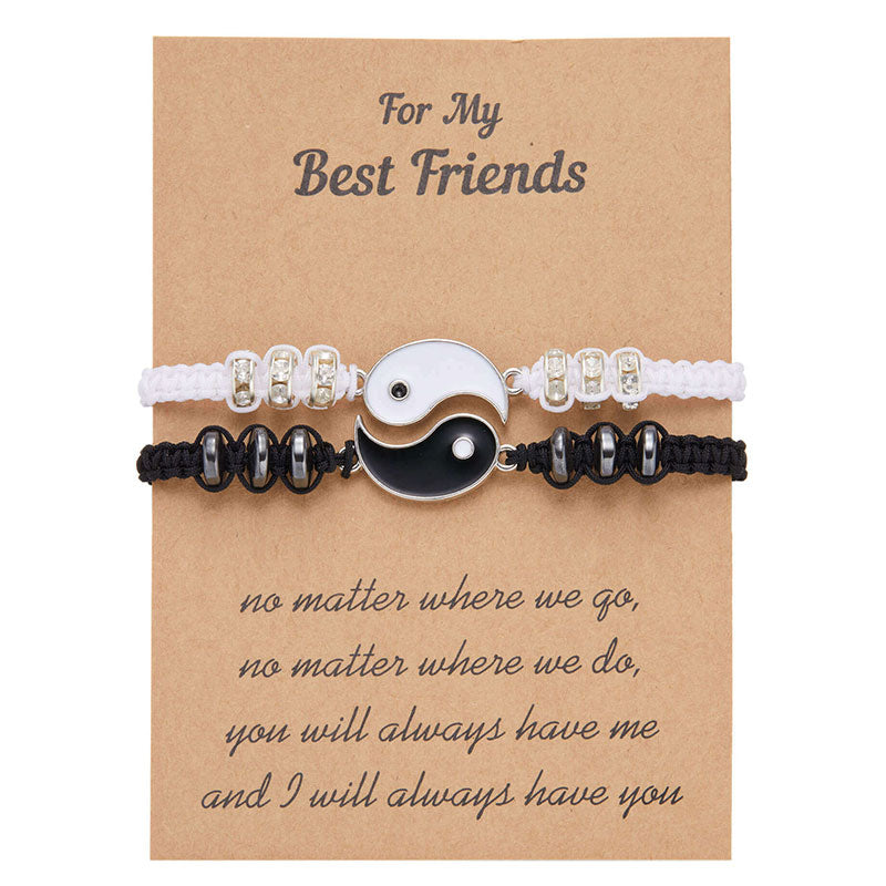 KarmaRipple's 2pcs Yin Yang Hematite Pair Bracelet p31