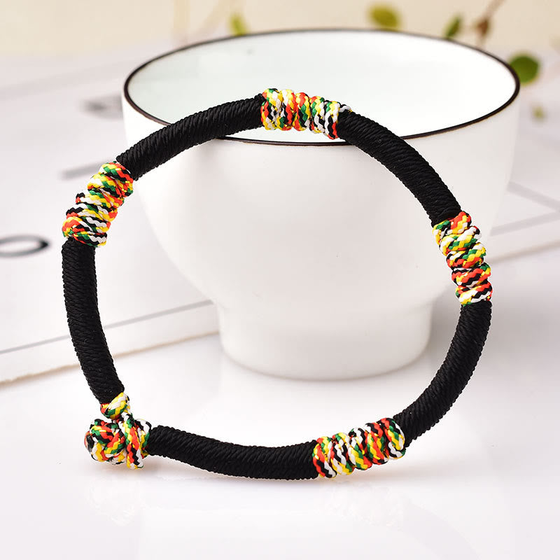 KarmaRipple's Tibetan Handmade Colorful King Kong Weave Fortunate Protection Braid String Bracelet p25