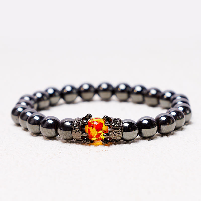 KarmaRipple's Authentic Stone King&Queen Crown Balancing Energy Beadwork Pair Bracelet p2