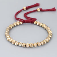 KarmaRipple's Tibetan Handmade Bronze Bead Fortune String Bracelet