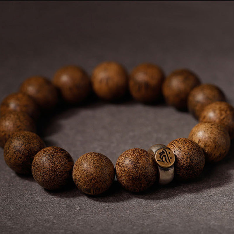 KarmaRipple's Chinese Zodiac Natal Buddha Authentic Agarwood Silver Peace Calm Bracelet p16