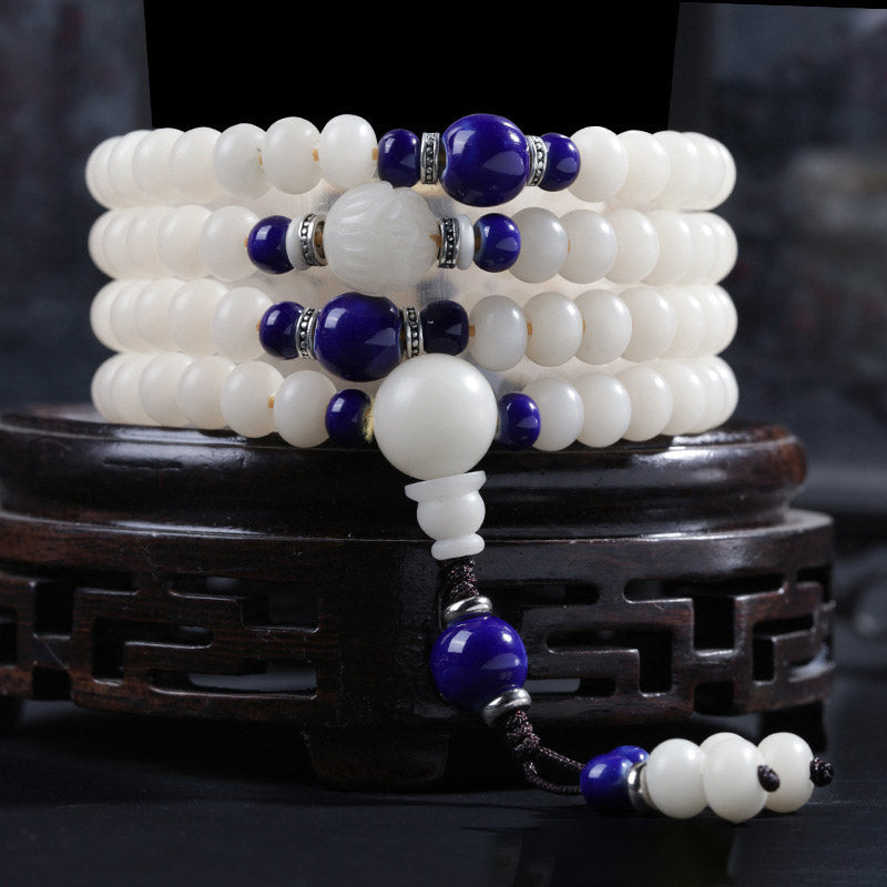 KarmaRipple's Bodhi Seed Bead Lotus Blessing Talisman Bracelet p2