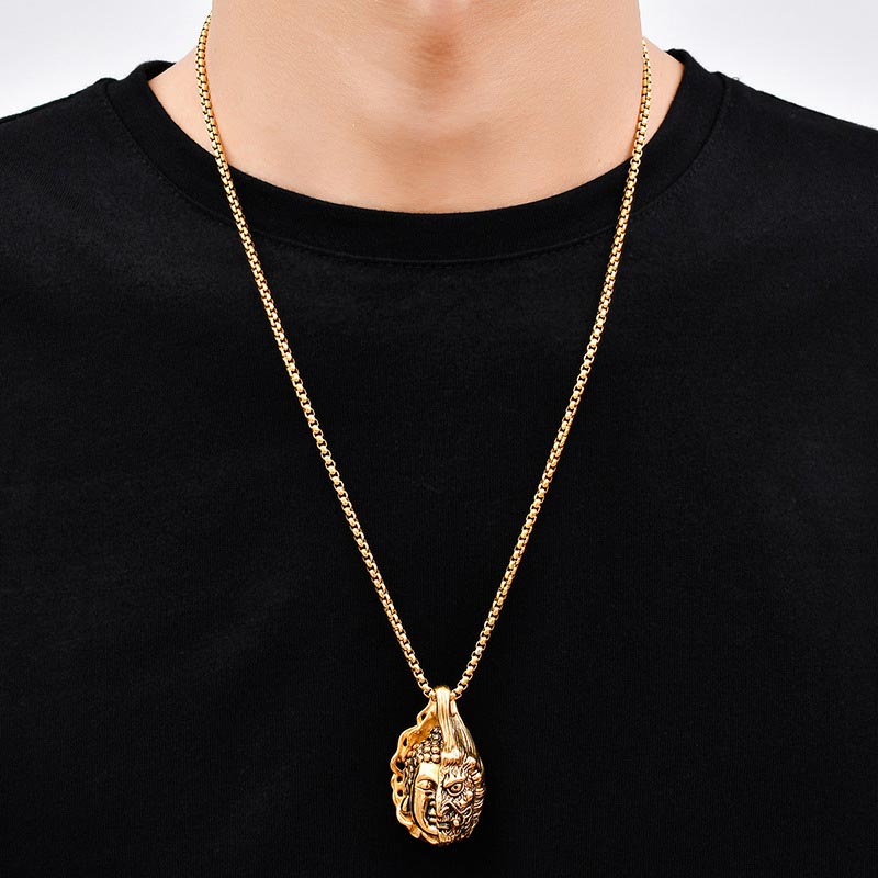 KarmaRipple's Half Buddha Half Devil Powerful Pendant p11