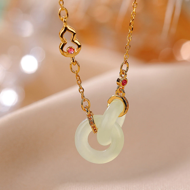 KarmaRipple's 925 Sterling Silver Round Jade Fortune Prosperity Pendant Chain Necklace p16