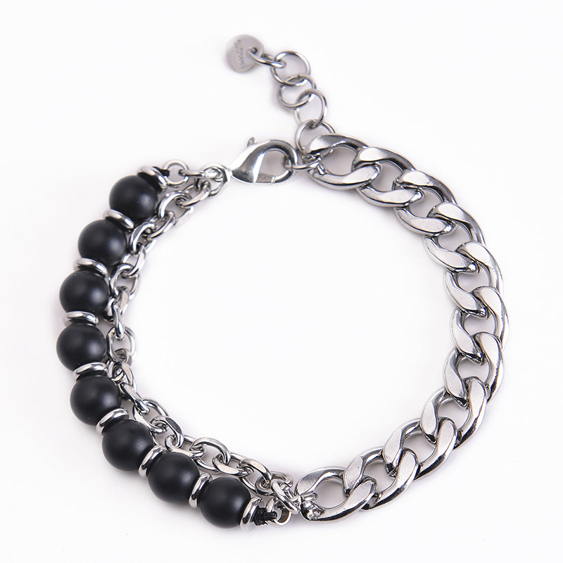 KarmaRipple's Tiger Eye Picasso Jasper Frosted Stone Strength Bracelet p3