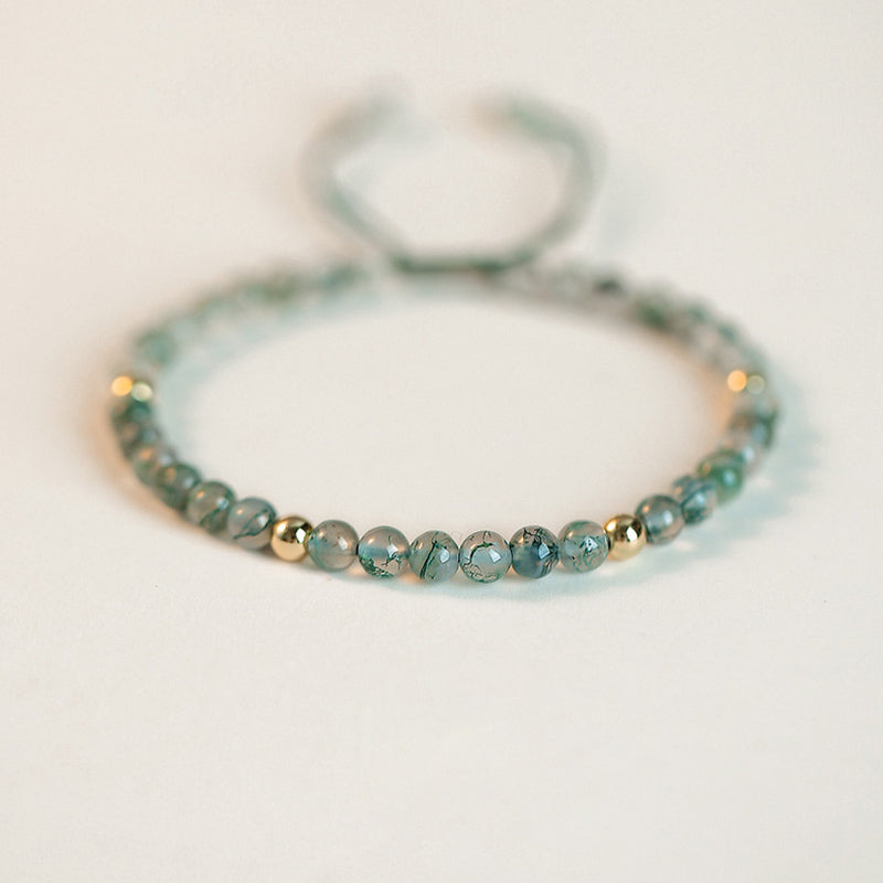 KarmaRipple's Moss Agate Fortunate Balance Bracelet p8