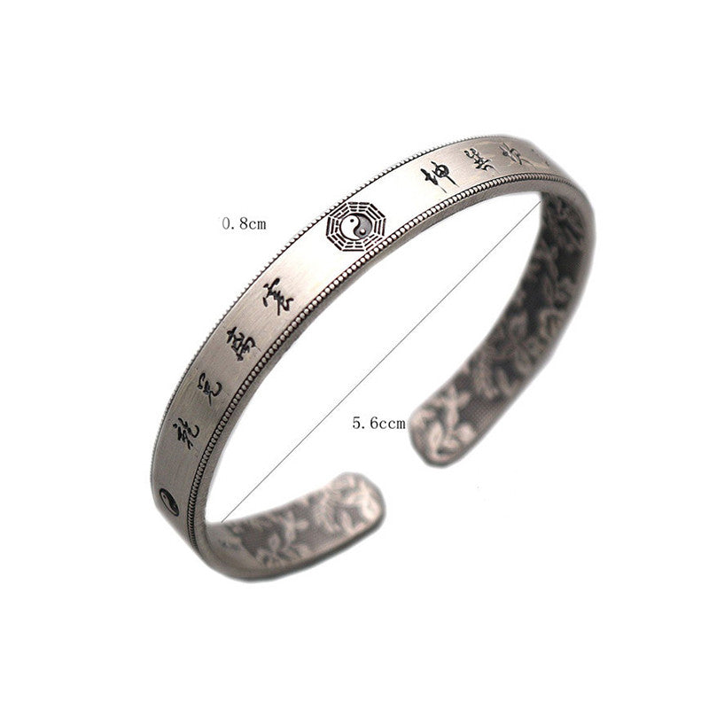 KarmaRipple's 999 Sterling Silver Bagua Yin Yang Balance Bracelet p8