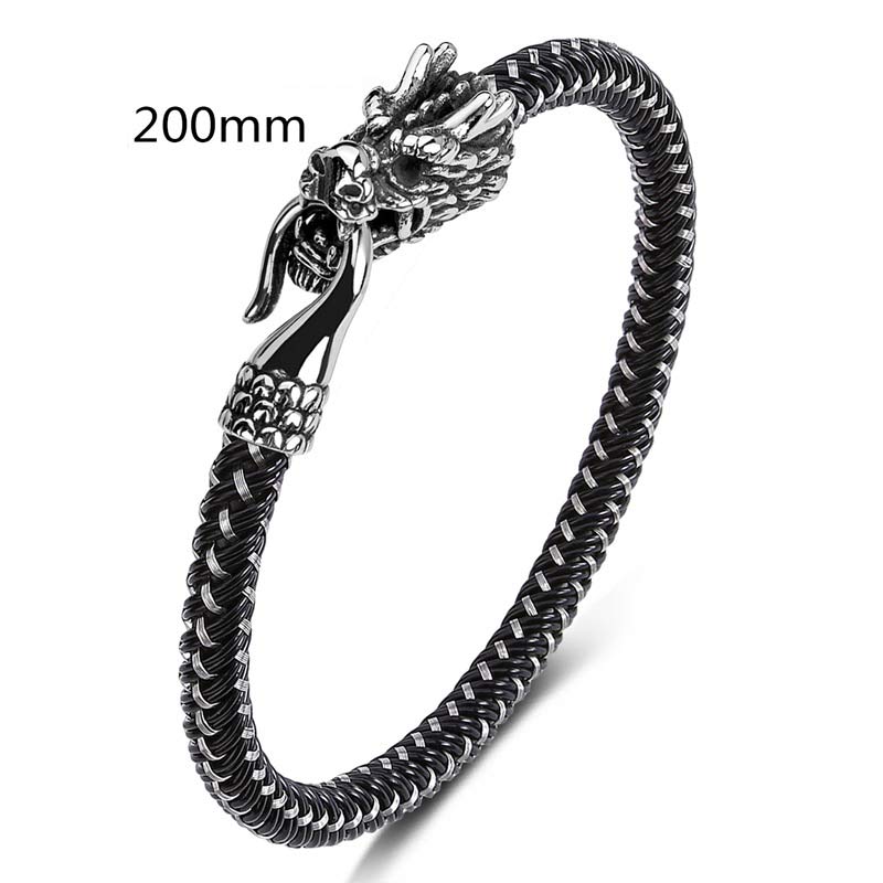 KarmaRipple's Dragon Titanium Steel Protection Fortune Bracelet p3