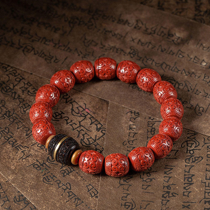 KarmaRipple's Authentic Cinnabar Ebony Calm Blessing Bracelet p7