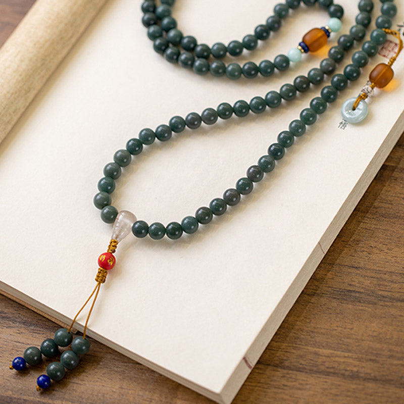 KarmaRipple's 108 Beadwork Bodhi Seed Blessing Meditation Bracelet Mala p5