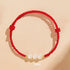 6mm Three Beads / Red(Wrist Circumference 14-17cm)