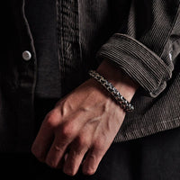 KarmaRipple's Retro Dragon Scale Pattern Success Strength Bracelet