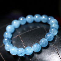 KarmaRipple's Buddhastoneshop Aquamarine Beadwork Peace Balancing Bracelet